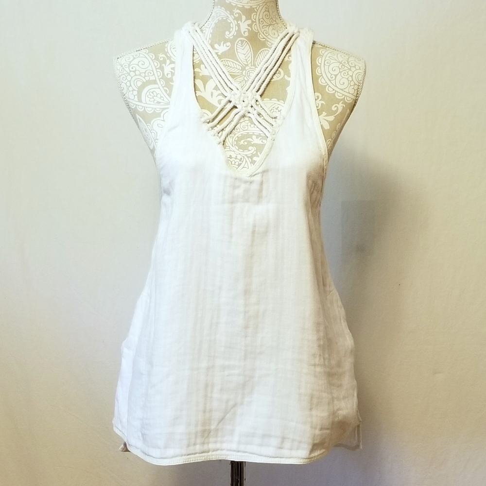 Free People Racerback Boho Rope Strap Top Sz S